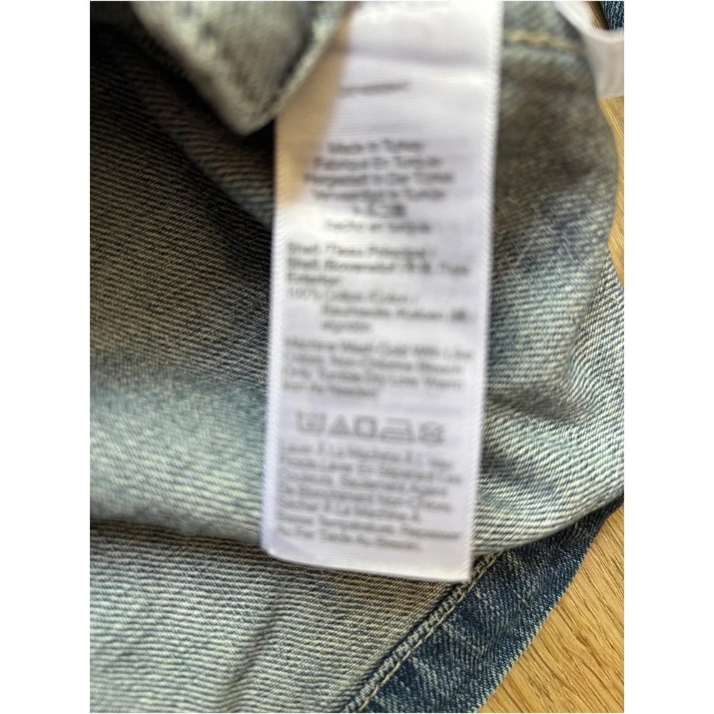 Madewell Denim Lady Jacket Womens Medium Wash Button Front Blue Size XS - Picture 12 of 12